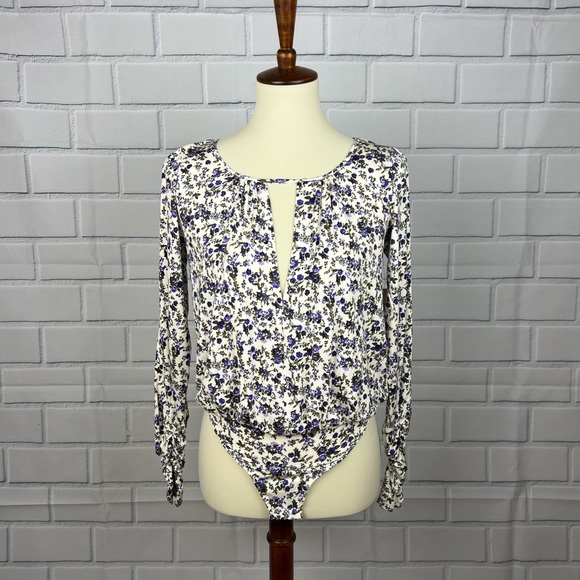 NWT Free People Intimately Kaya Floral Bodysuit - Picture 3 of 9